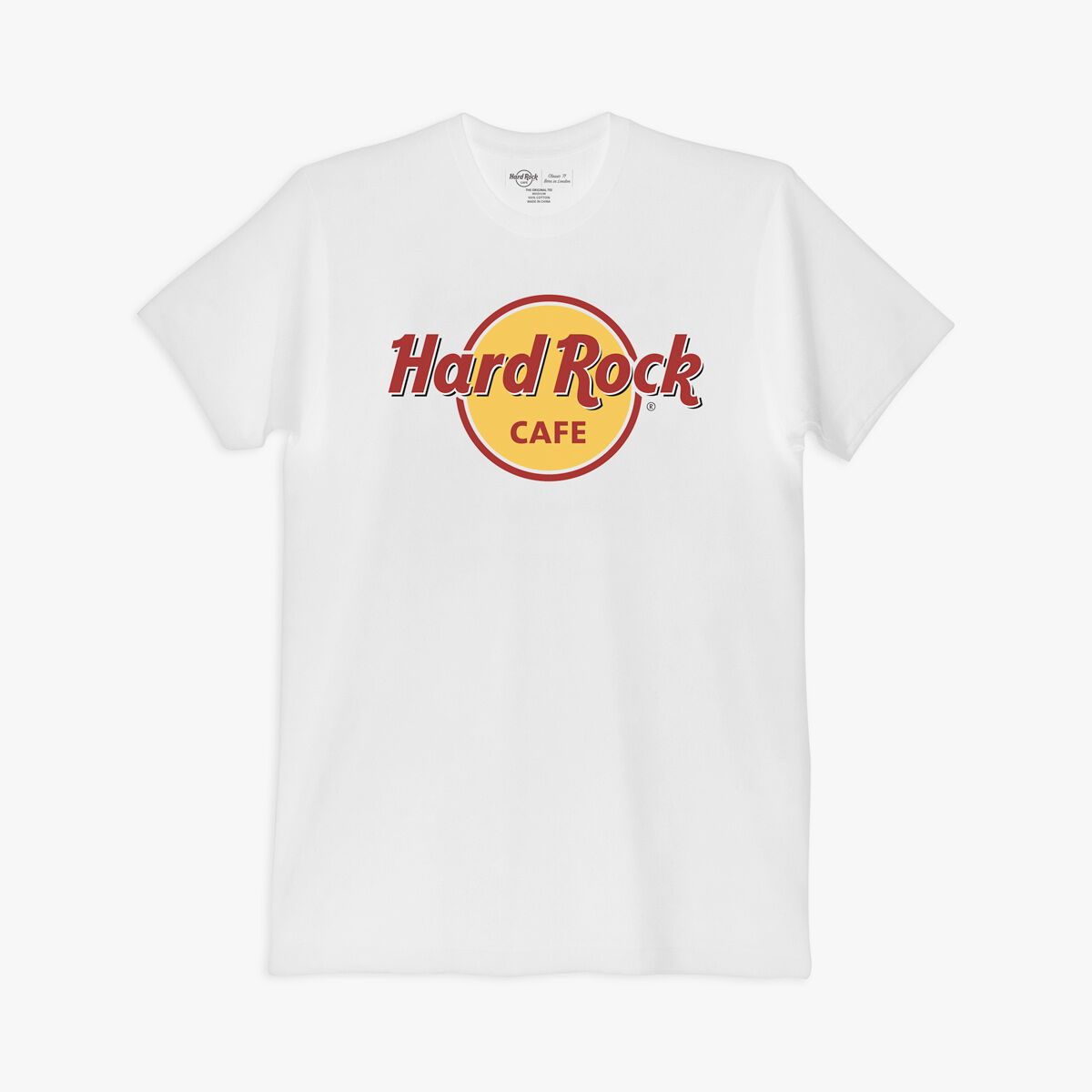 Customizable Hard Rock Classic Logo Tee in White | Online Rock Shop